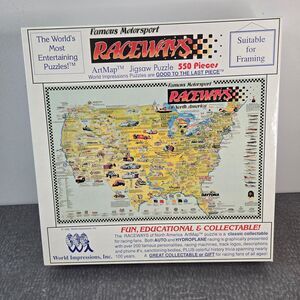 Puzzle Famous Motorsport Raceways North American Speedway 550 Pieces Sealed Box